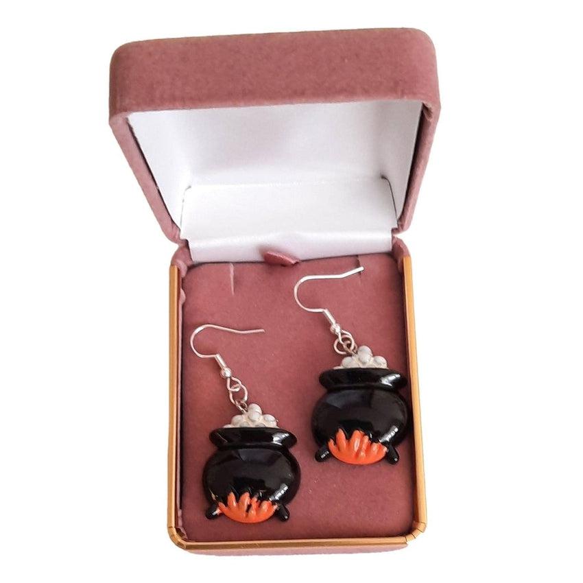 Halloween Witches Cauldron Fashion Earrings