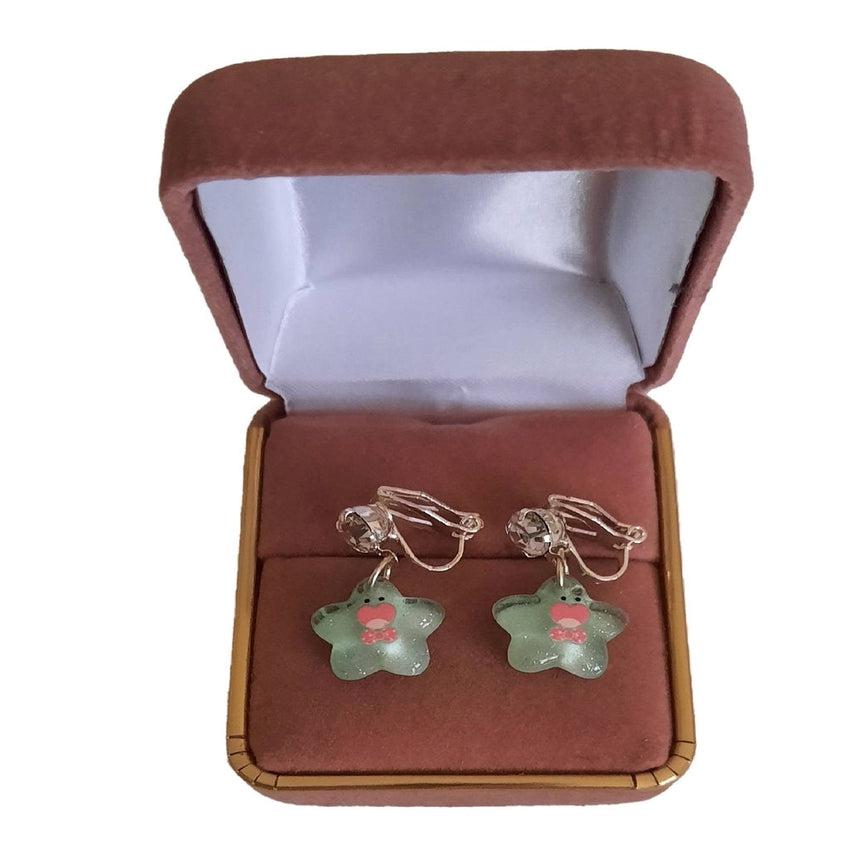 Happy Face Clip On Earrings