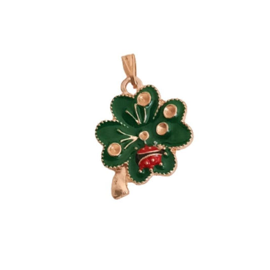 Ladybird And Leaf Childrens Fashion Pendant