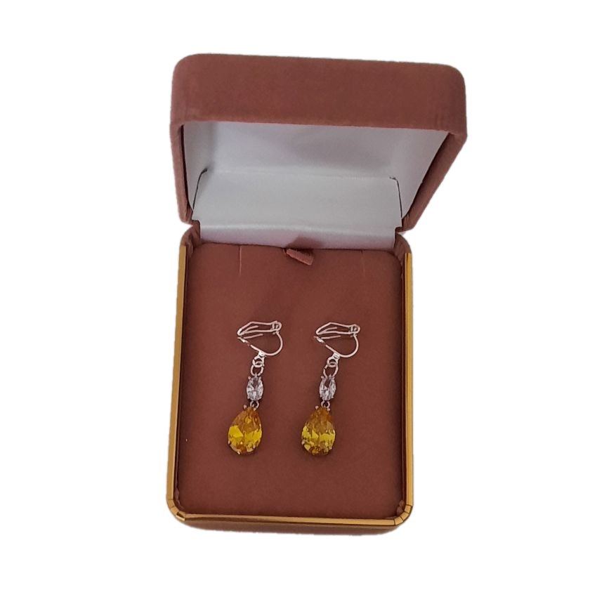Marmalade Yellow Clip On Earrings(2)