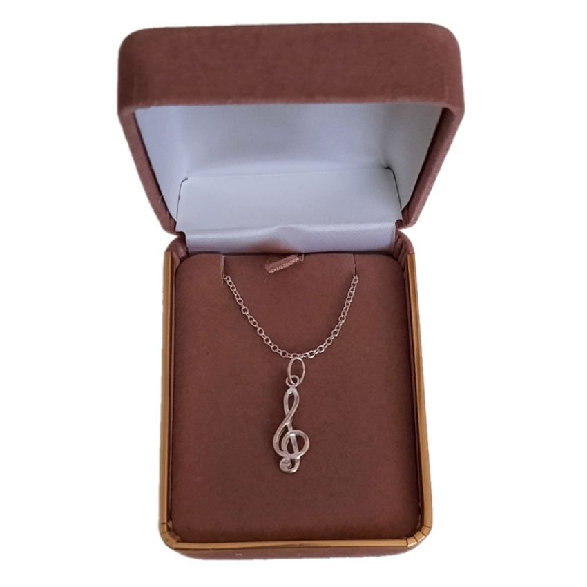 Music Note Sterling Silver Pendant(2)