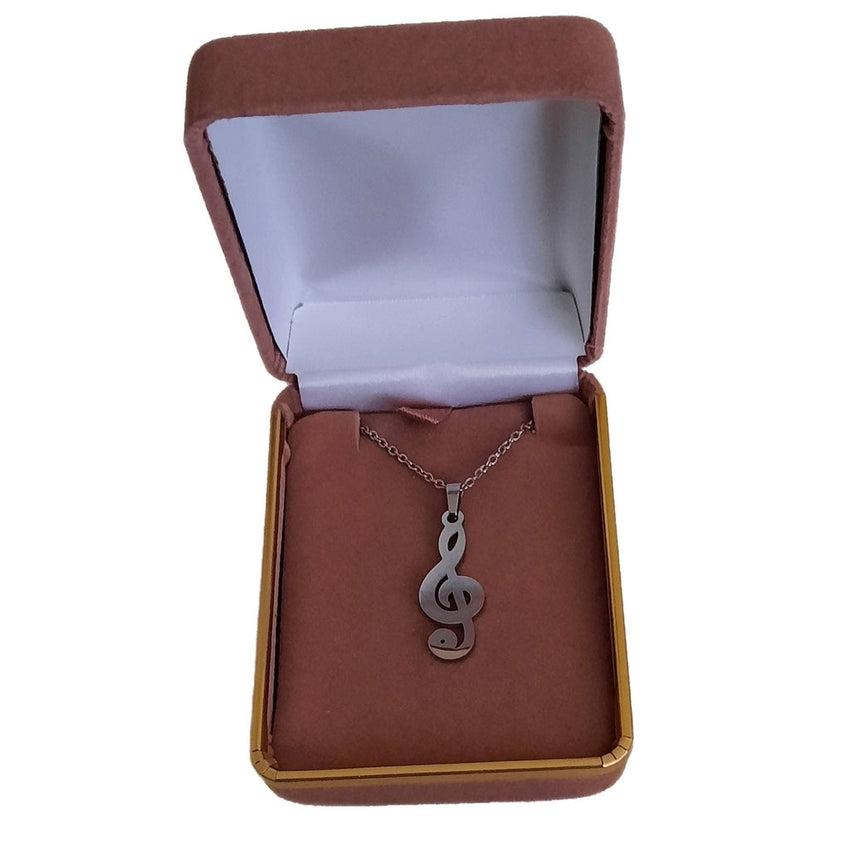 Music Note Stainless Steel Pendant