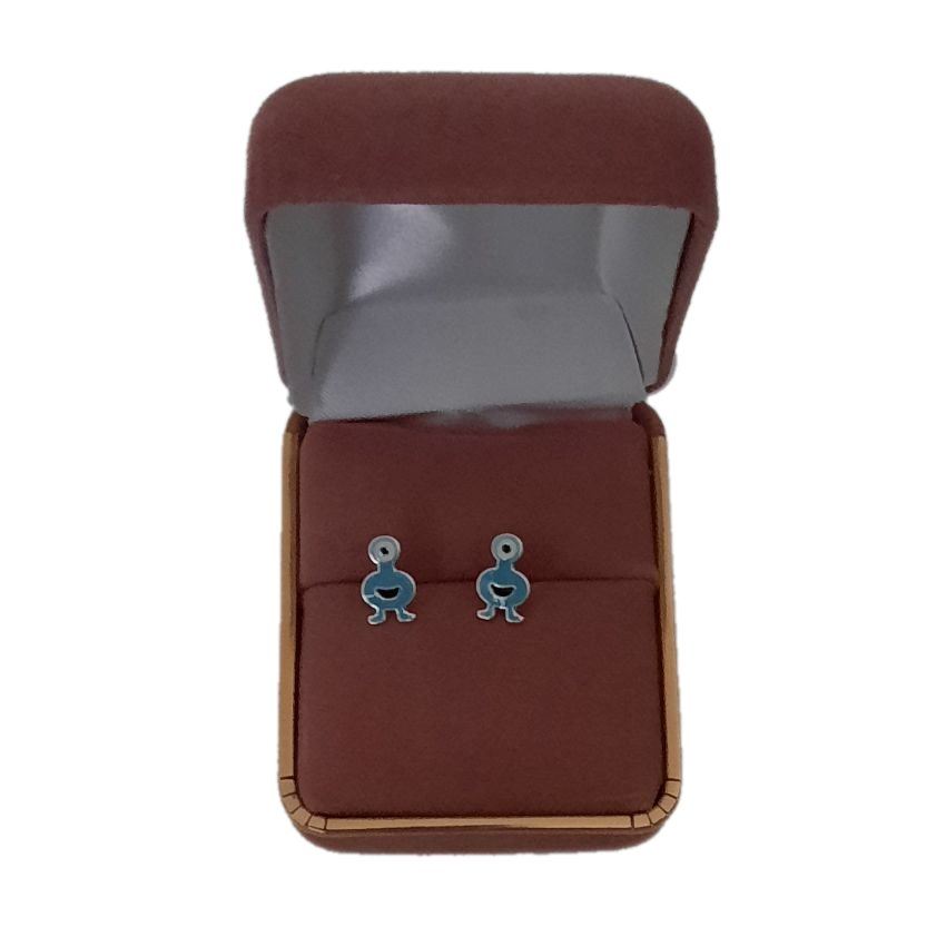 One Eye Monster Sterling Silver Earrings(2)