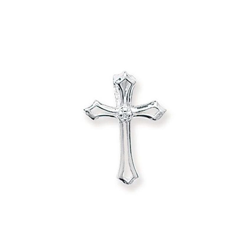 Open Cut Sterling Silver Cross Pendant