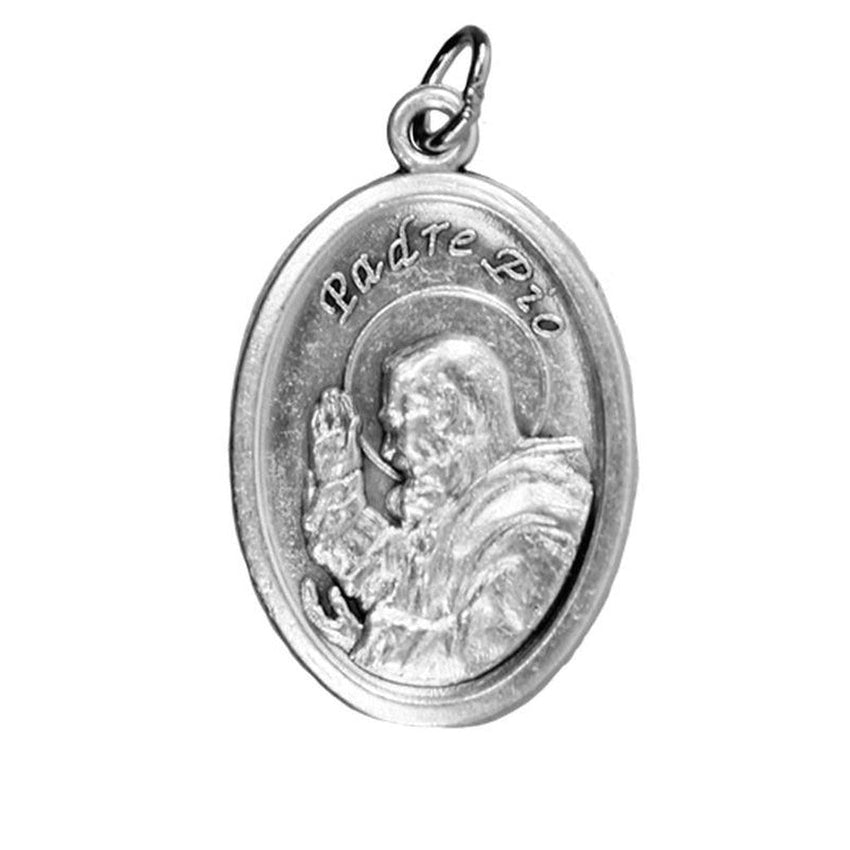 Oxidised Padre Pio Holy Medal