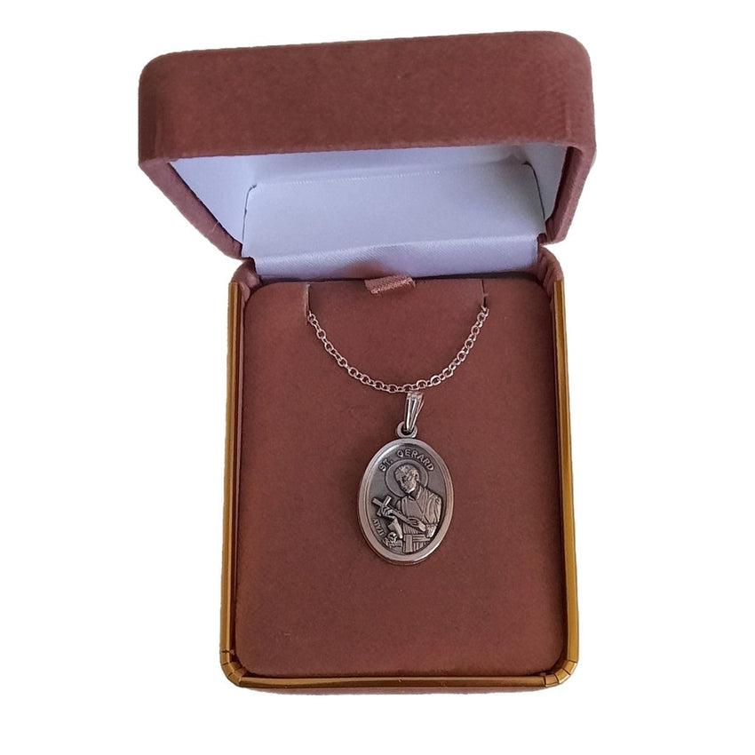 Oxidised St Gerard Holy Medal