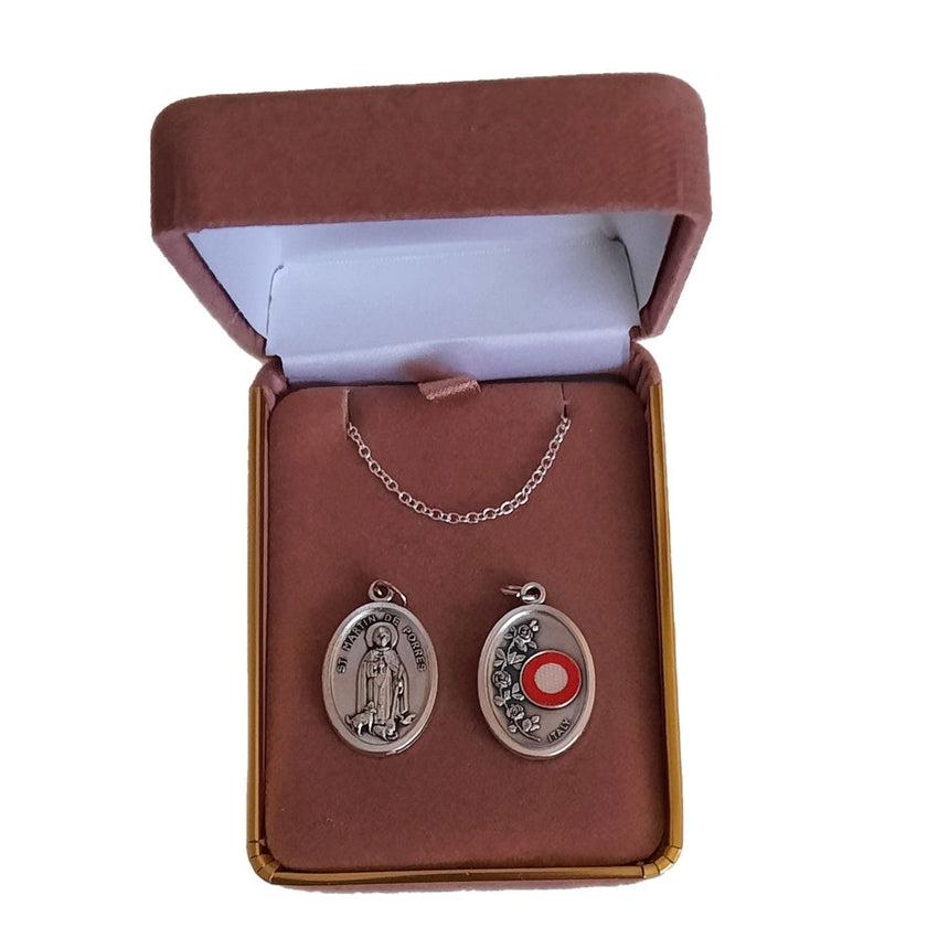 Oxidised St Martin Holy Medal