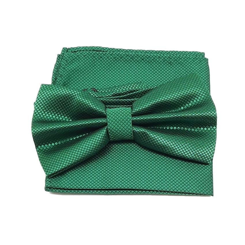 Parakeet Green Male Adjustable Bow Tie Set