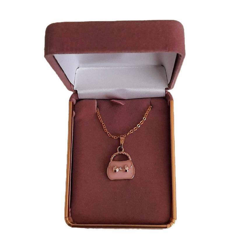 Pink Handbag Childrens Fashion Pendant