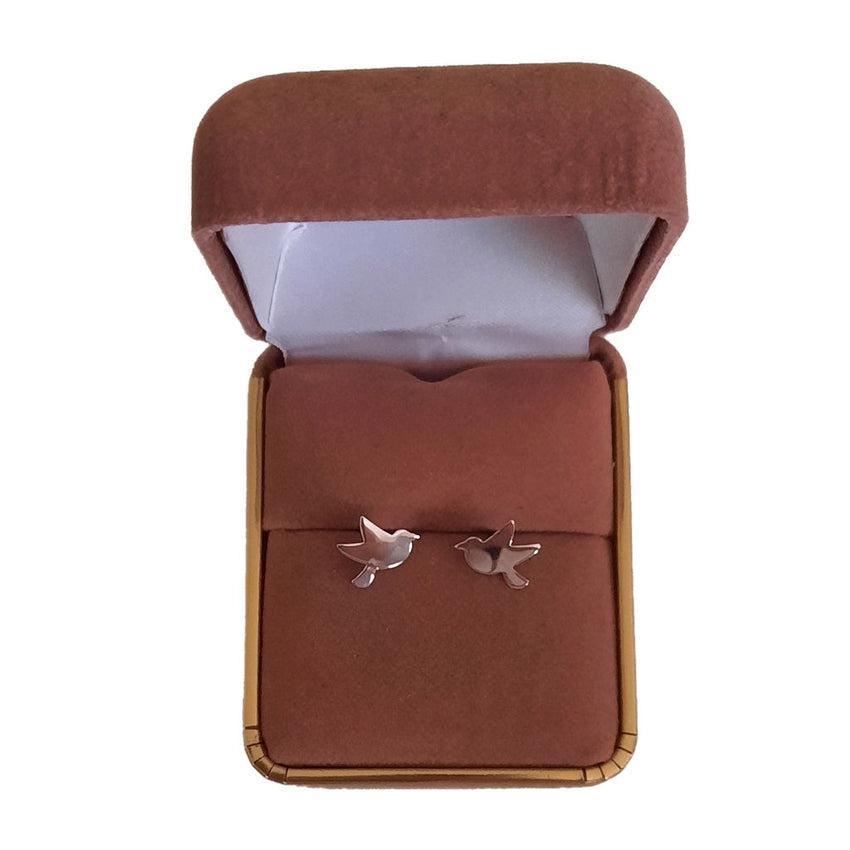 Plain Dove Sterling Silver Confirmation Earrings