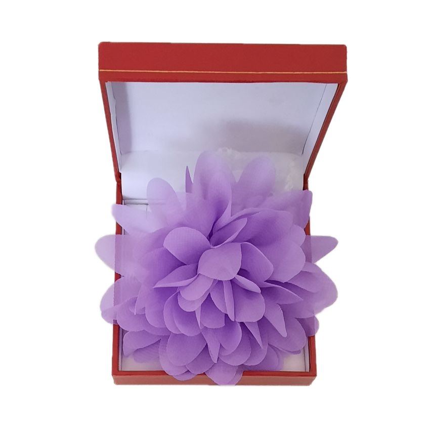Plain Lilac Chiffon Flower Wrist Corsage