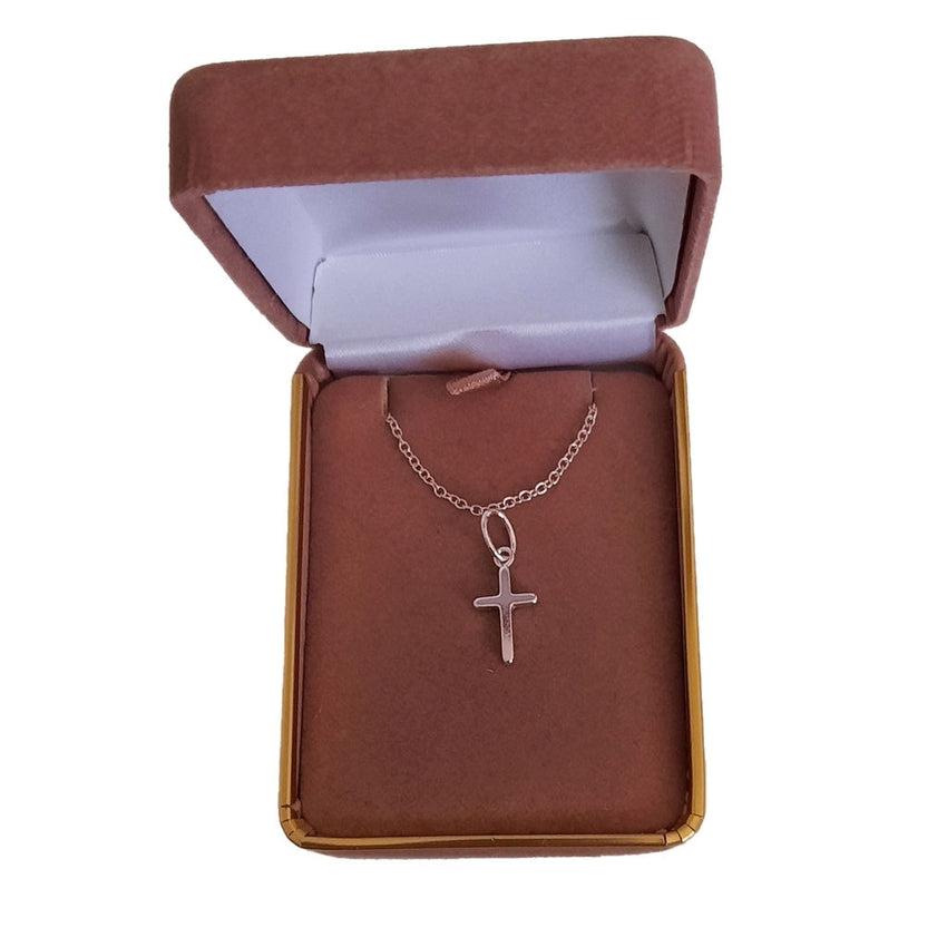 Plain Sterling Silver Children's Cross Pendant