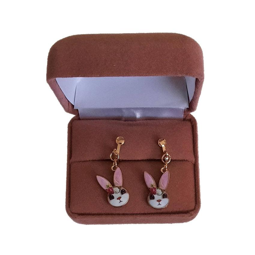 Pretty Rabbit Clip On Earrings