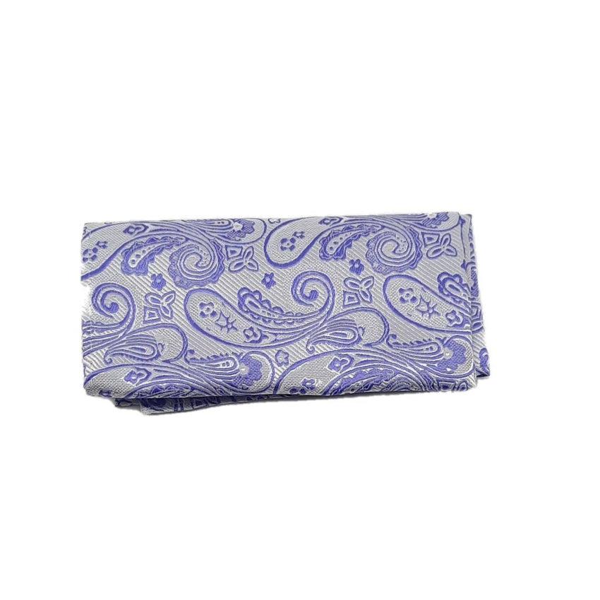 Purple Paisley Pocket Square Hanky