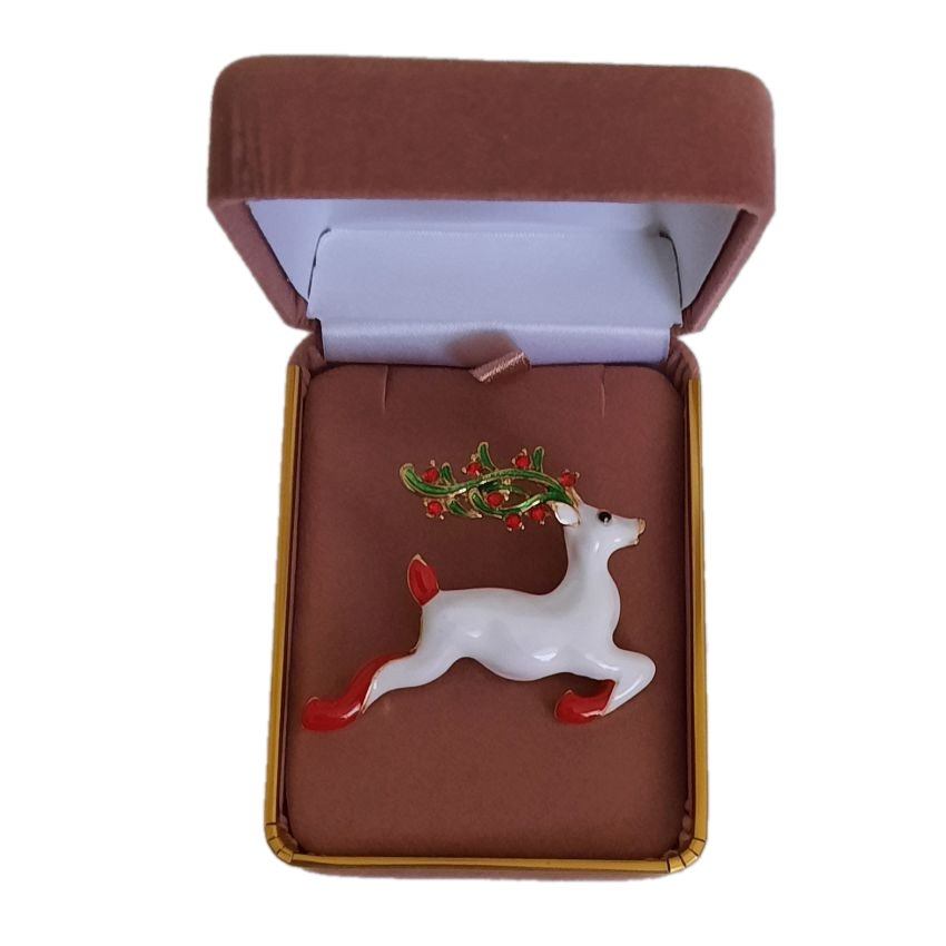 Reindeer Christmas Brooch(2)