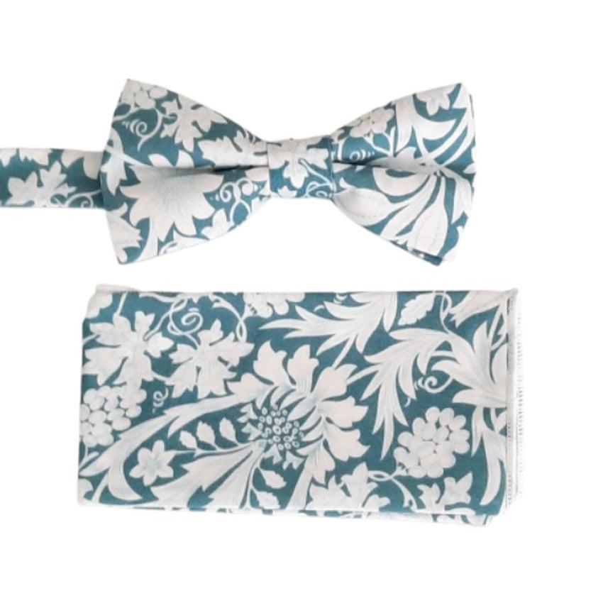 Sea Green Boys Dicky Bow And Hanky Set