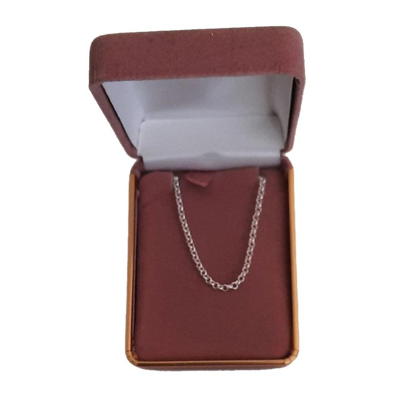 Silver 18 Inch Round Link Medium Weight Belcher Chain