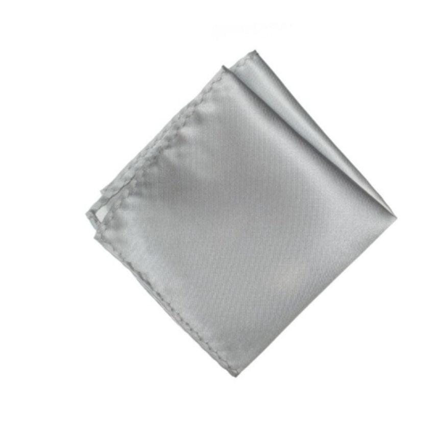 Silver Pocket Square Hanky