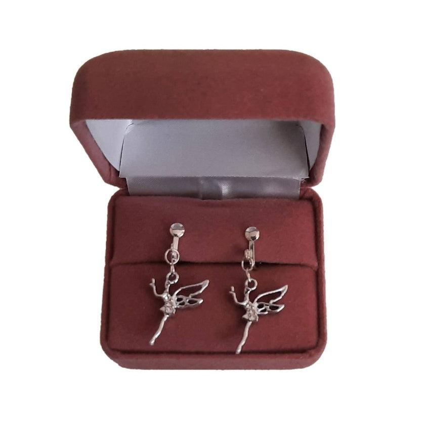 Silver Plated Fairy Clip On Earrings