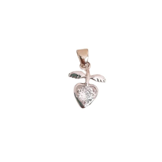 Silver Wing Crystal Girls Angel Pendant