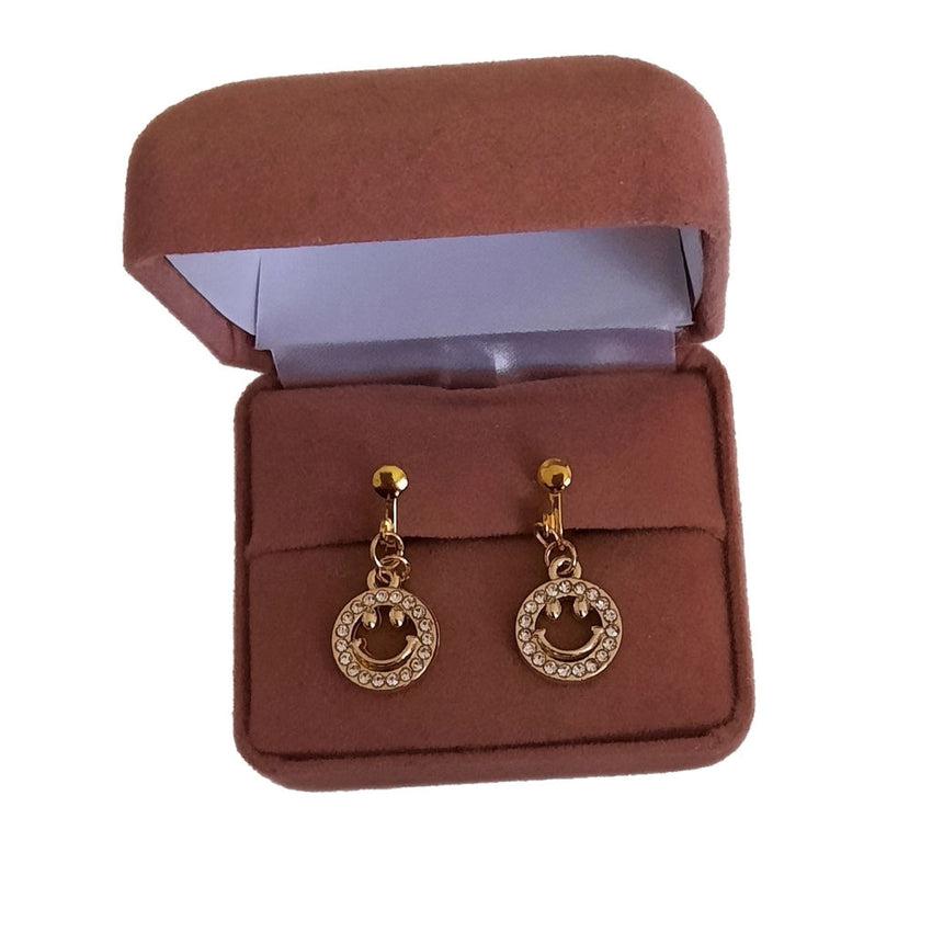 Smiley Face Childrens Clip On Earrings