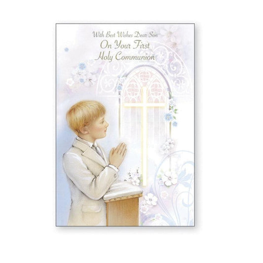 Son First Holy Communion Greeting Card