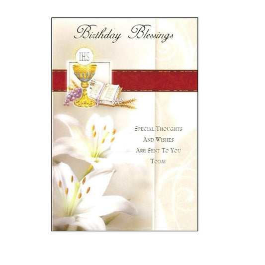 Special Thoughts And Blessings Birthday Card