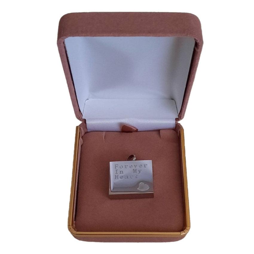 Square Forever In My Heart Cremation Ashes Locket