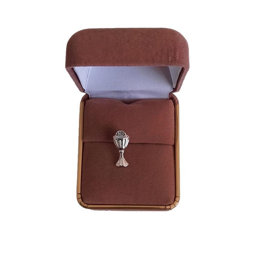 Sterling Silver Communion Chalice Lapel Pin