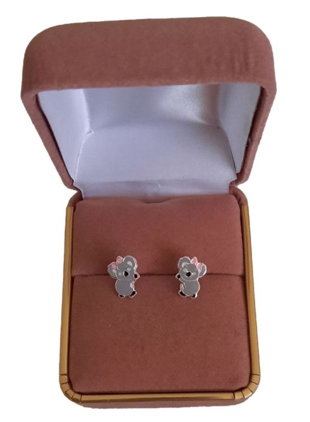 Sterling Silver Koala Bear Childrens Earrings(2)
