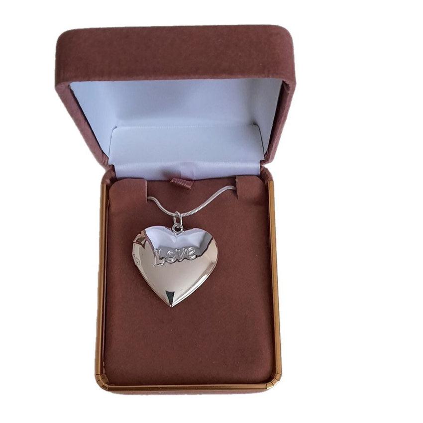 Silver Locket With Love Engraved
