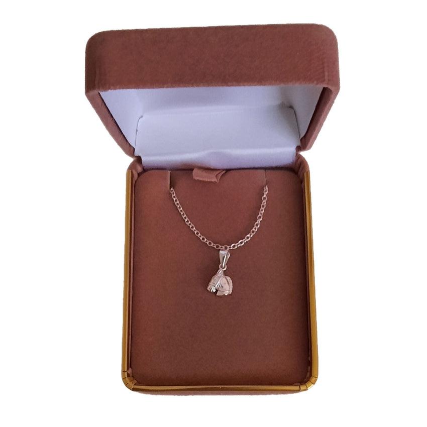 Sterling Silver Small Horse Pendant Necklace