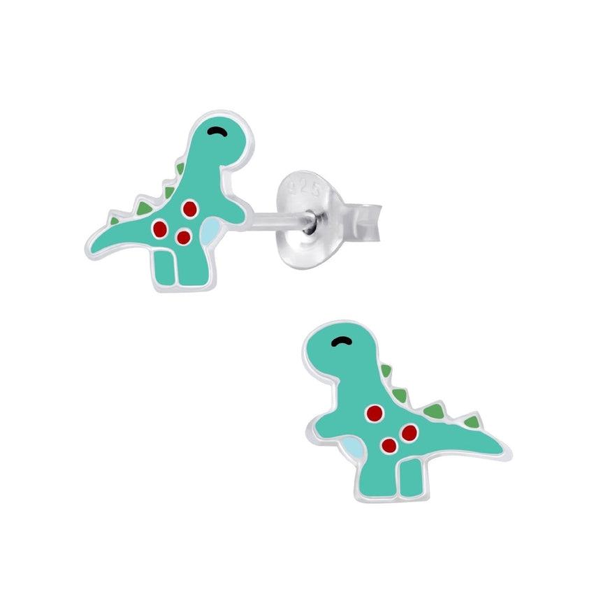 Dinosaur earrings shop sterling silver