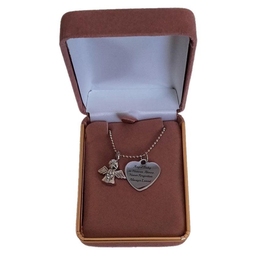 Tiny Angel Baby Cremation Ashes Locket