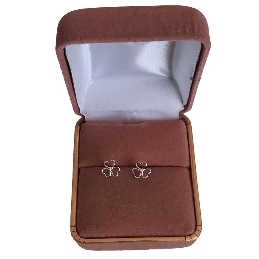 Tiny Childrens Shamrock Earrings