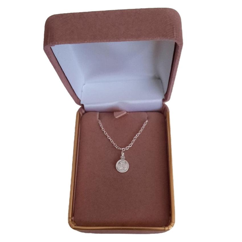 Tiny Mother Mary With Child Pendant For Young Children