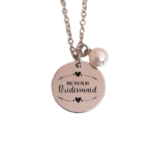 Will You Be My Bridesmaid Fashion Pendant