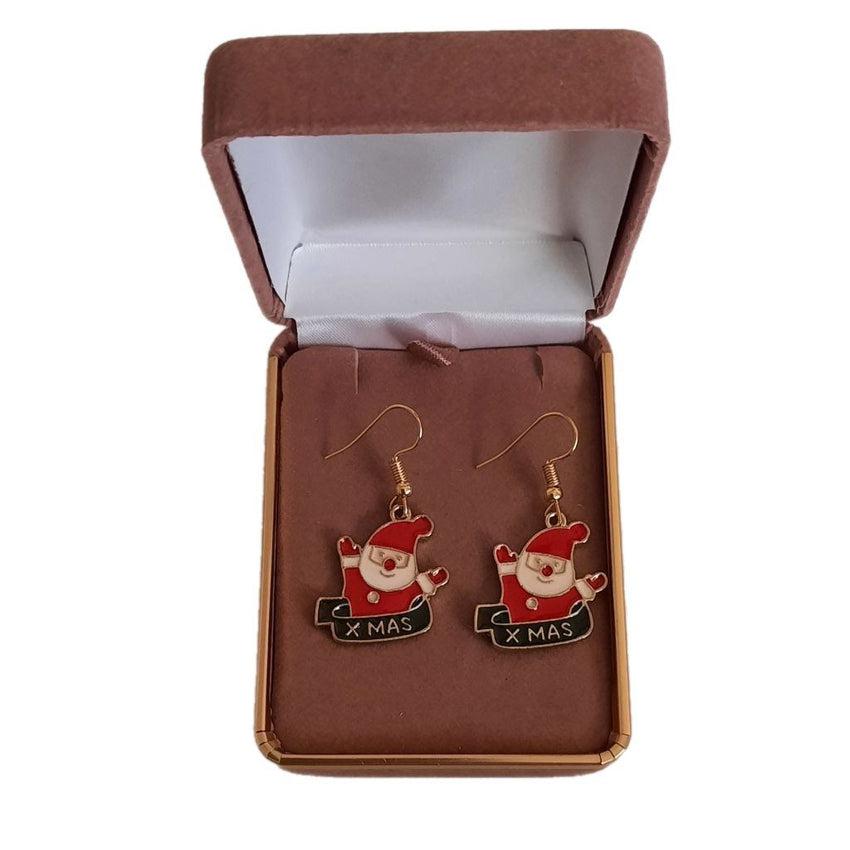 Xmas Santa Hook Earrings