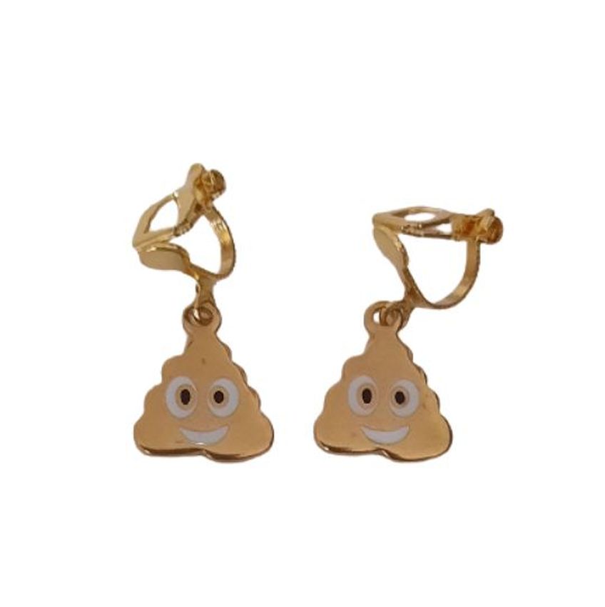 gold poop clip on earrings.jpg