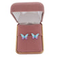 Surgical Steel Coloured Butterfly Earrings