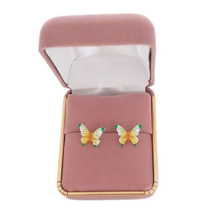 Surgical Steel Coloured Butterfly Earrings