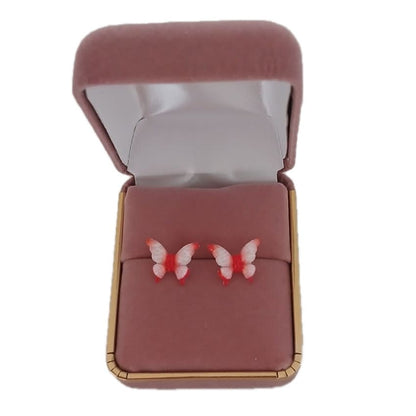 Surgical Steel Coloured Butterfly Earrings