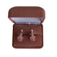 3D Pink Apple Clip On Earrings(2)
