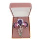 3D Purple Iris Flower Brooch(2)