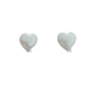 6mm Pearl Heart Clip On Earrings