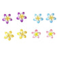 Acrylic Flower Silver Plated Earrings