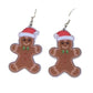 Acrylic Gingerbread Man Earrings