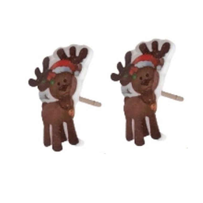 Acrylic Reindeer Fashion Jewellery  Earrings