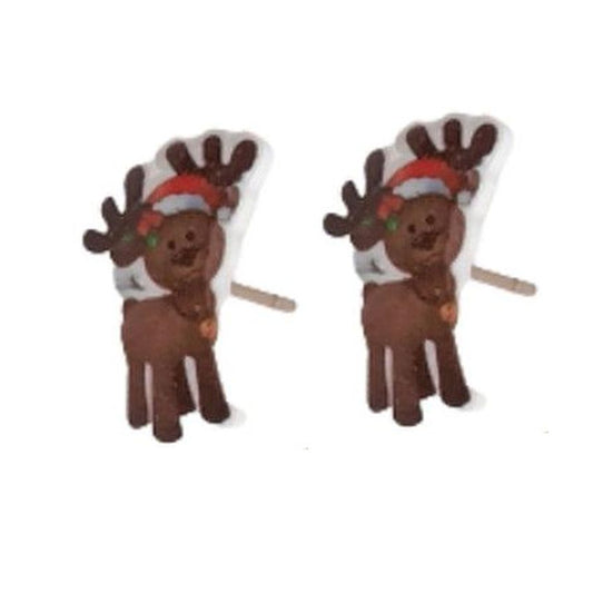 Acrylic Reindeer Fashion Jewellery  Earrings