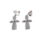 Angel Dangly Clip On Earrings